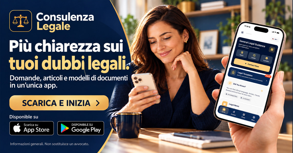 Più chiarezza sui tuoi dubbi legali. Domande, articoli e modelli di documenti in un’unica app.
