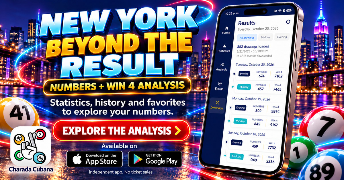NUMBERS + WIN 4 ANALYSIS. Statistics, history and favorites to explore your numbers.
