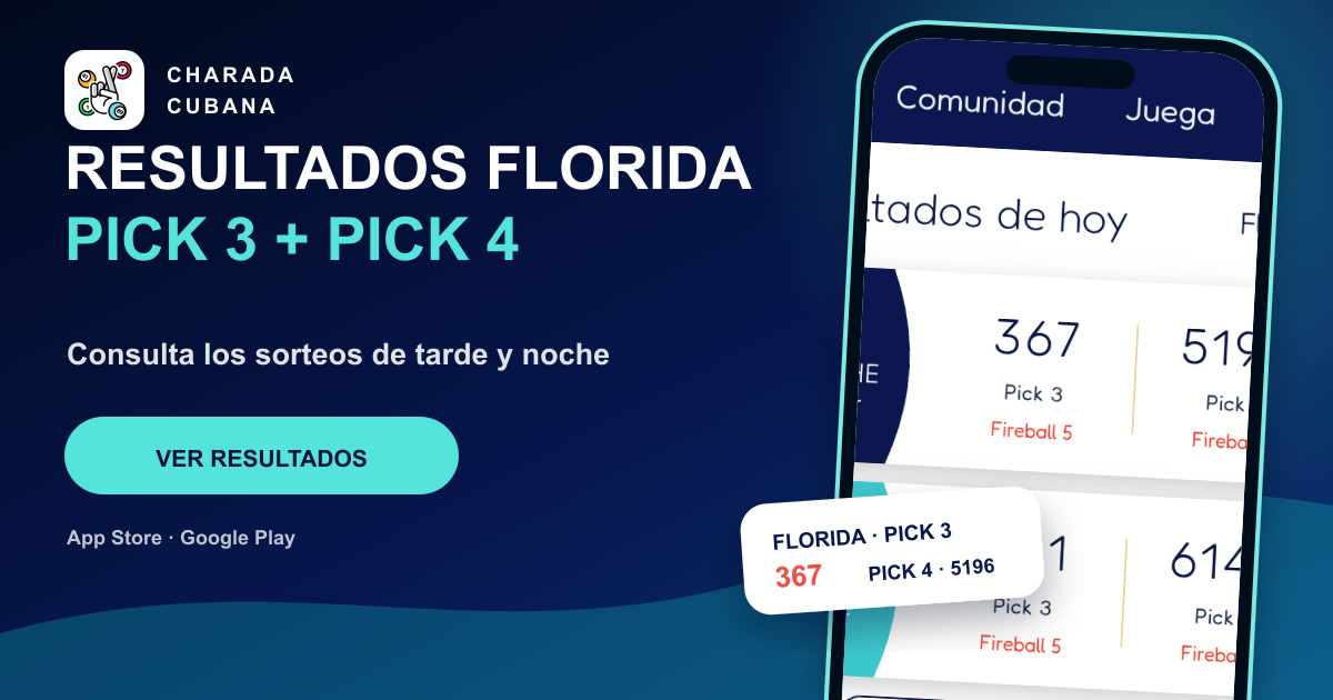 Resultados Florida Pick 3 y Pick 4