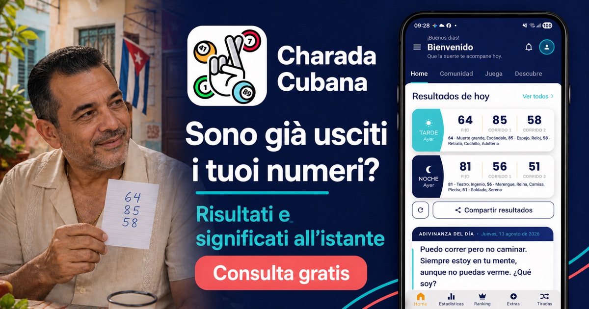 Sono già usciti i tuoi numeri?