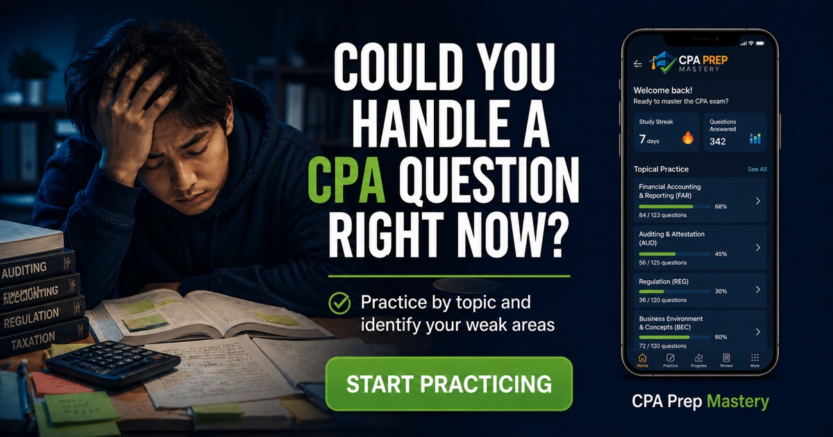 Could you handle a CPA question right now?