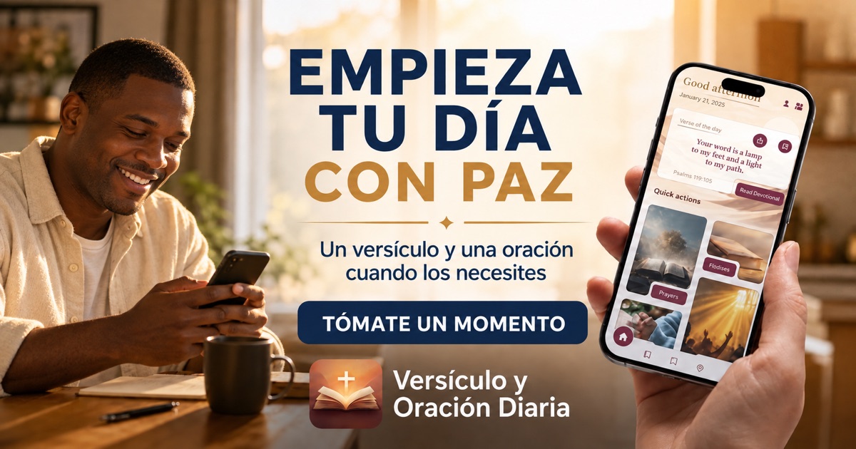 Versículo y Oración Diaria — Empieza tu día con paz