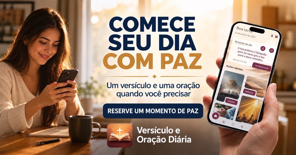 Versículo e Oração Diária — Comece seu dia com paz