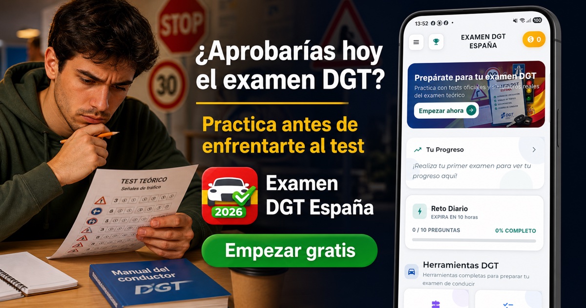 ¿Aprobarías hoy el examen DGT?