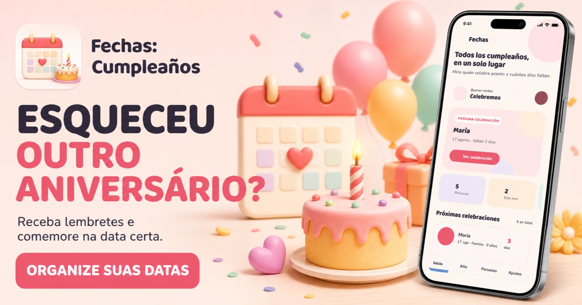 Esqueceu outro aniversário?