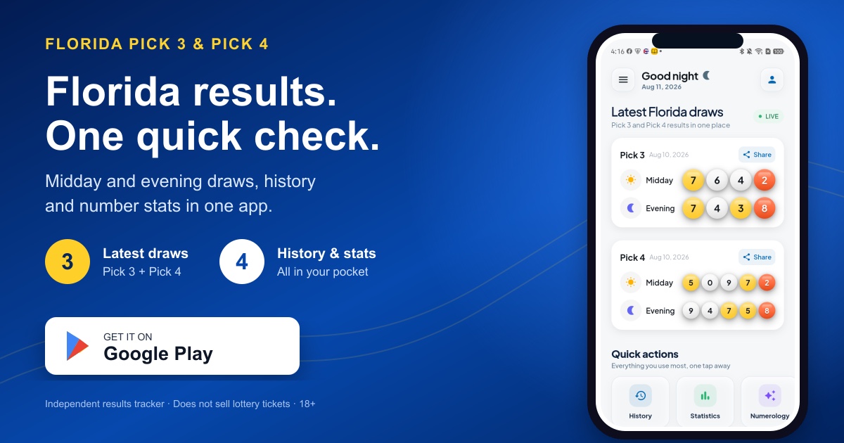 FL Lotto Numbers Daily preview