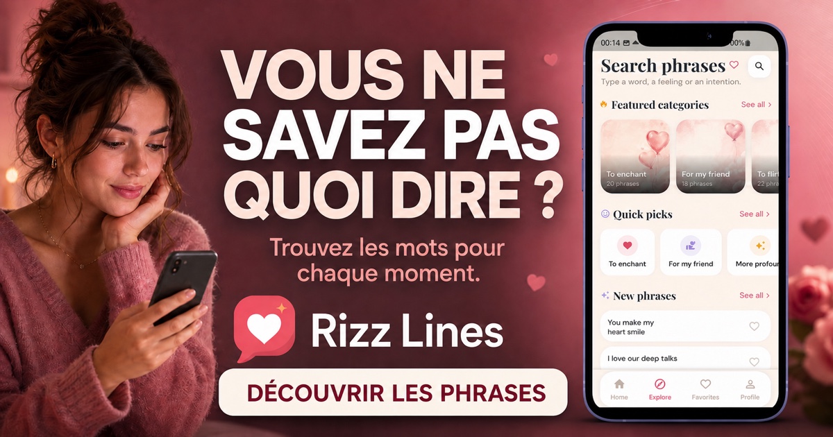 Vous ne savez pas quoi dire ? — Rizz Lines